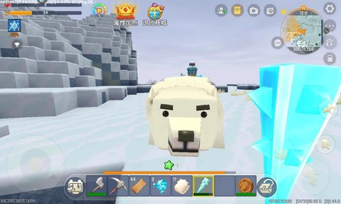 迷你世界怎么训北极熊