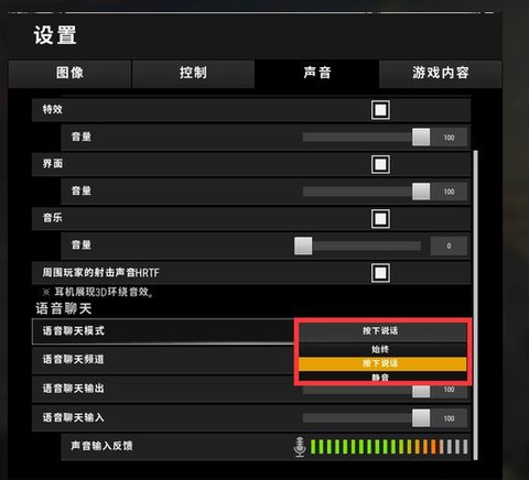 绝地求生按什么说话